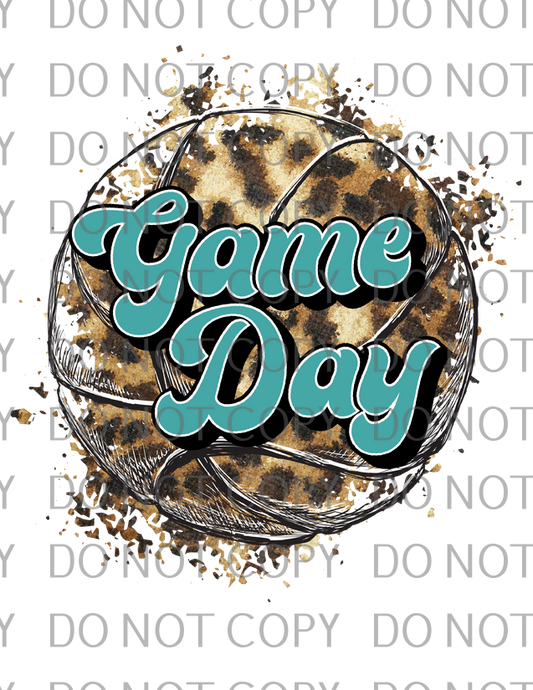 game day leopard teal basketball .tld