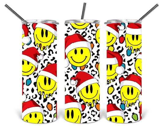 happy face santa 20 oz tumbler .tld