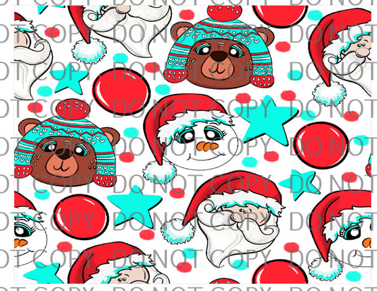 santa bear snowman pattern .tld