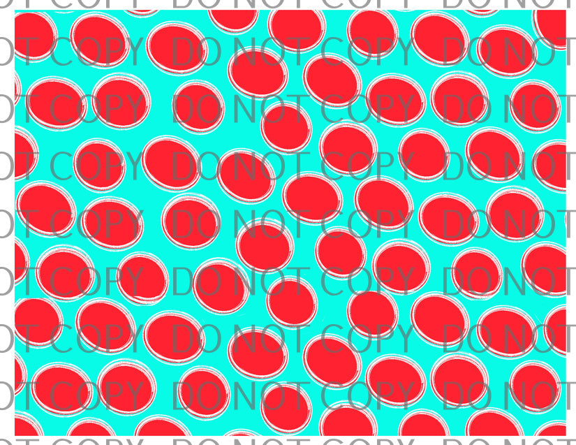 teal red dot pattern .tld