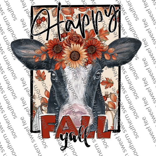 happy fall y'all cow .tfb