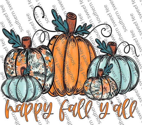 happy fall y'all teal and orange .im/Bella