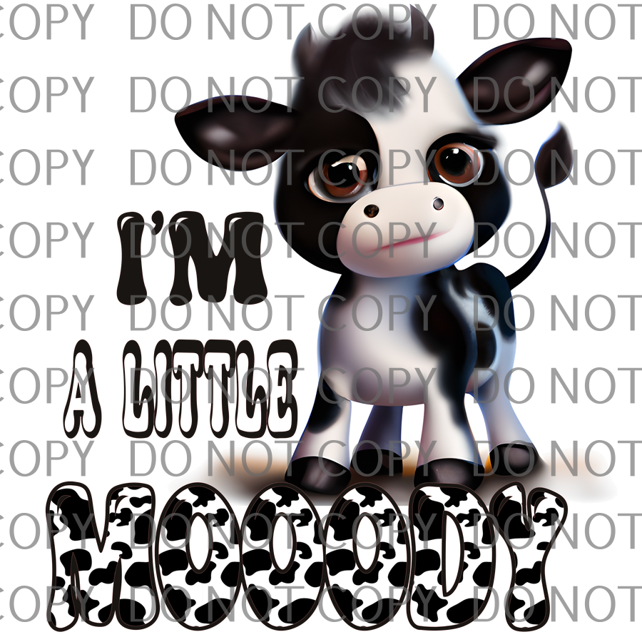 im a little moody baby cow .bnb