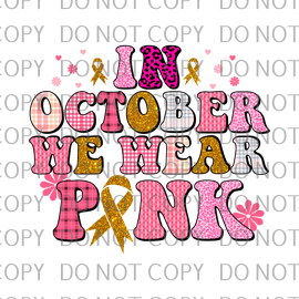 in October we wear pink retro .bnb