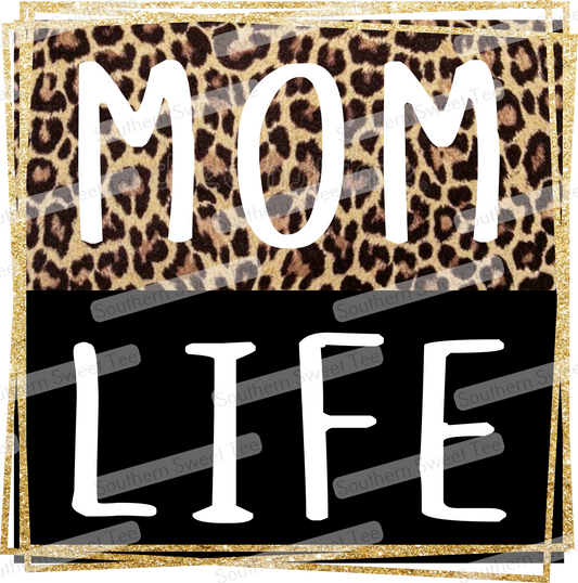 mom life leopard square .svg