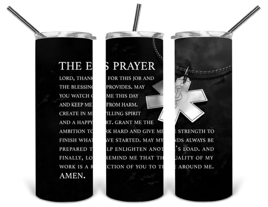 ems prayer black 20 oz tumbler .bnb