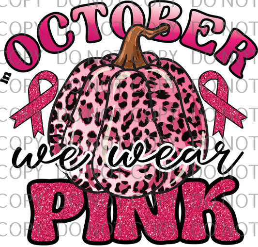 in October we wear pink leopard pumpkin .bnb