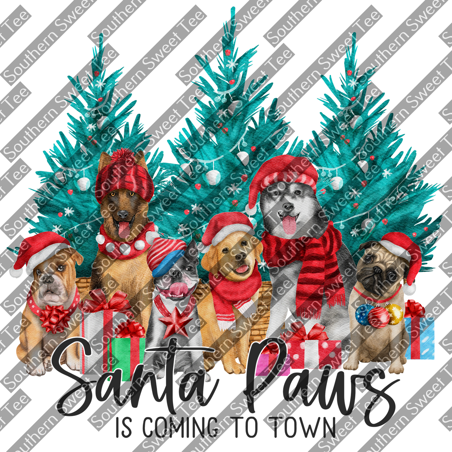 santa paws is coming  to town .ss21