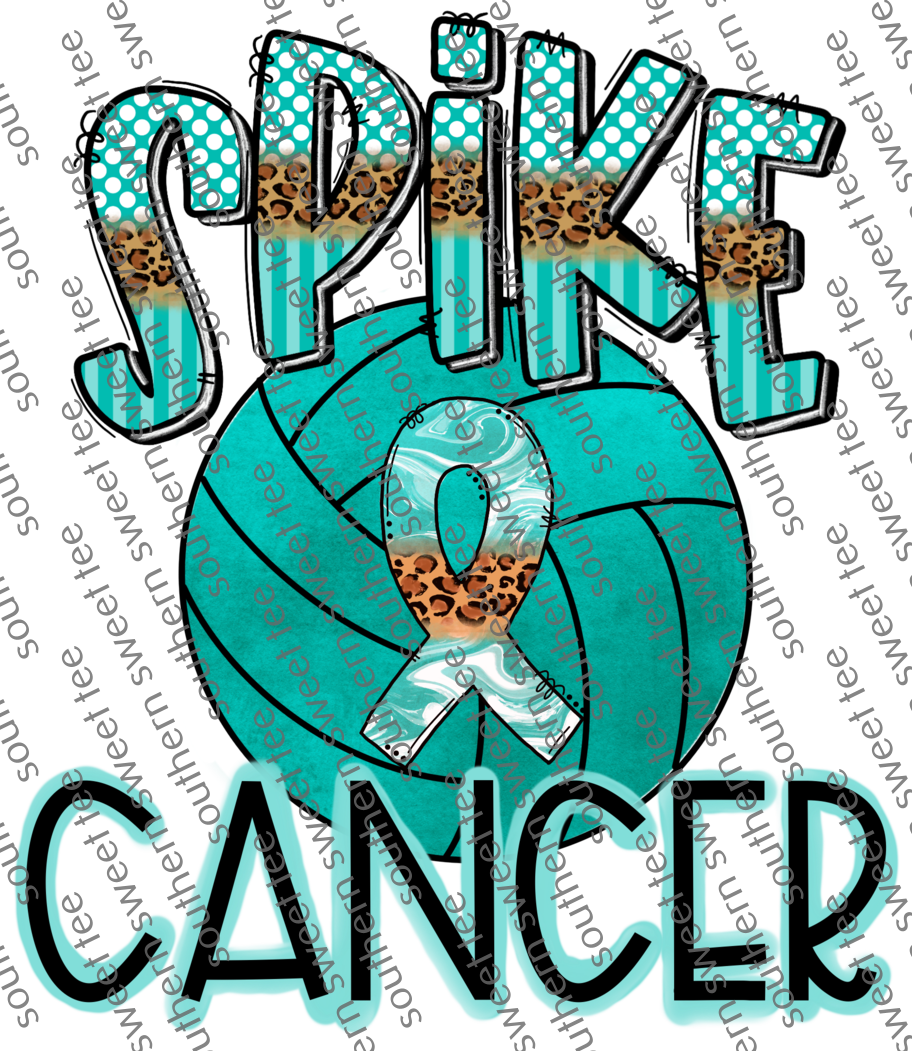 spike cancer teal volleyball.et/oct1
