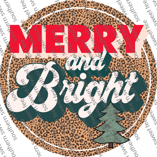 merry and bright leopard circle .bnb