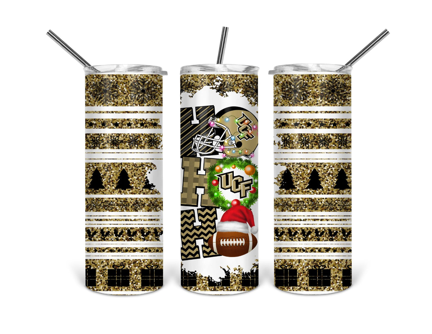 ucf knights christmas tumbler .bnb