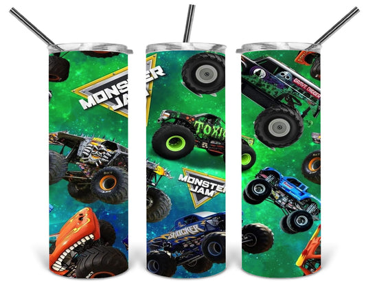 monster truck 20 oz tumbler .bnb