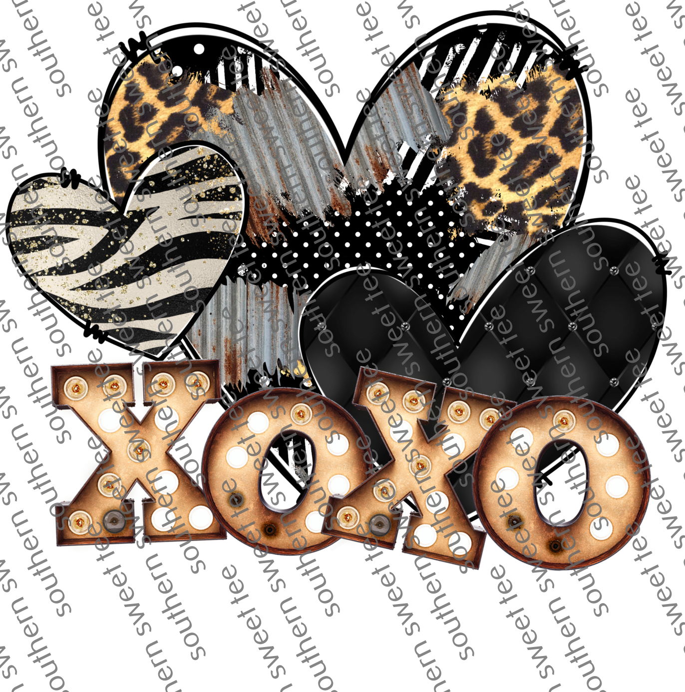 xoxo animal print .glg/vday