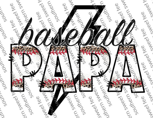 baseball papa ligntening bolt .nas