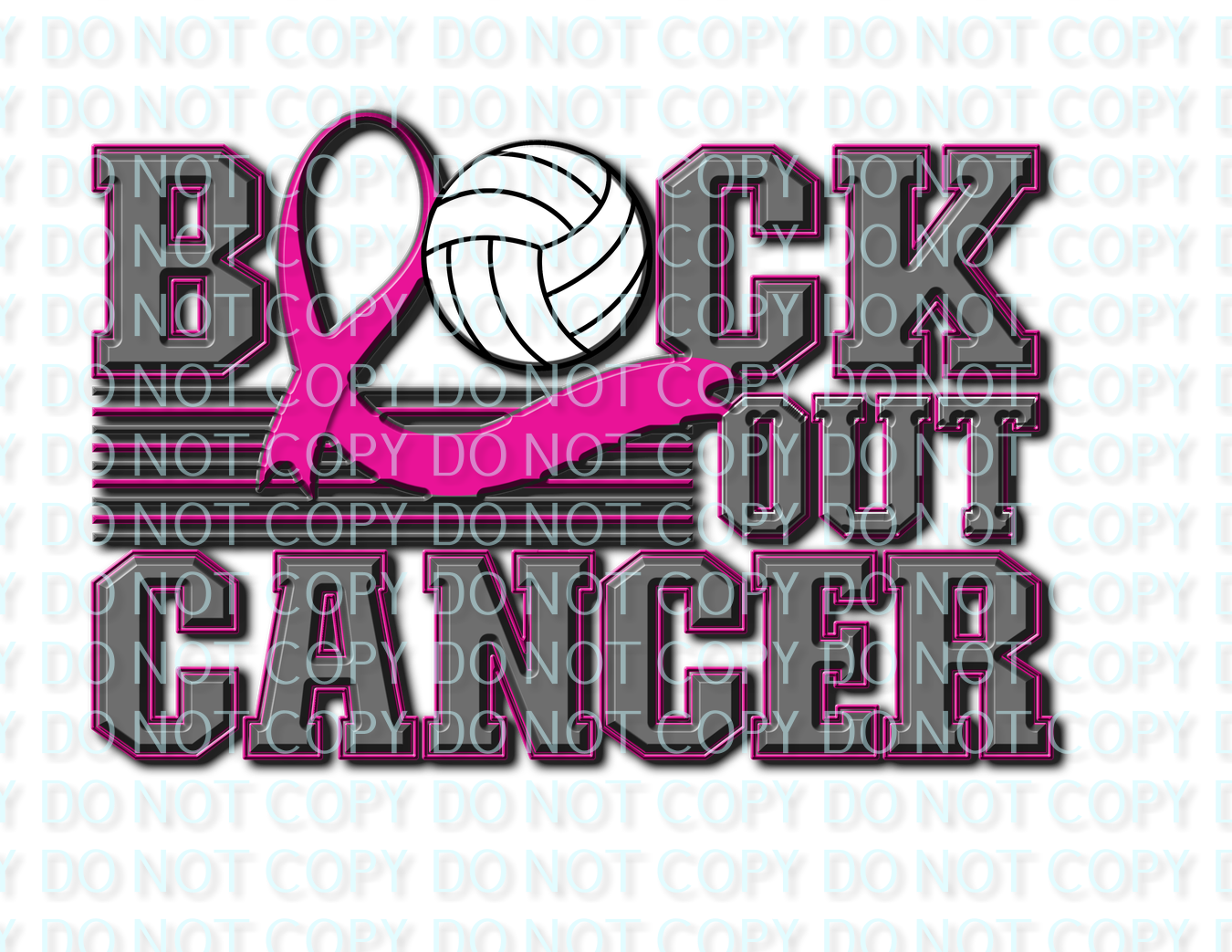 block out cancer with volleyball 3D .bnb