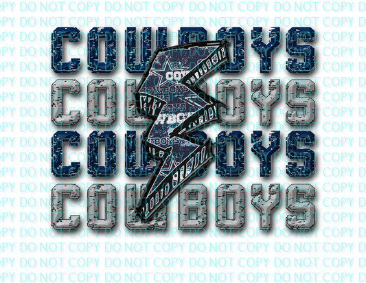 dallas cowboys lightning bolt .bnb