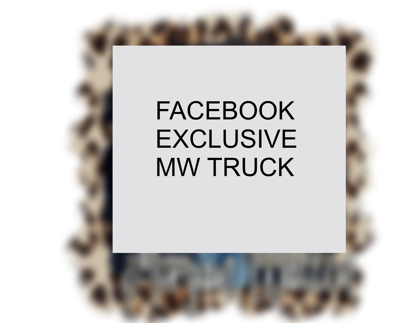 Facebook exclusive mw truck