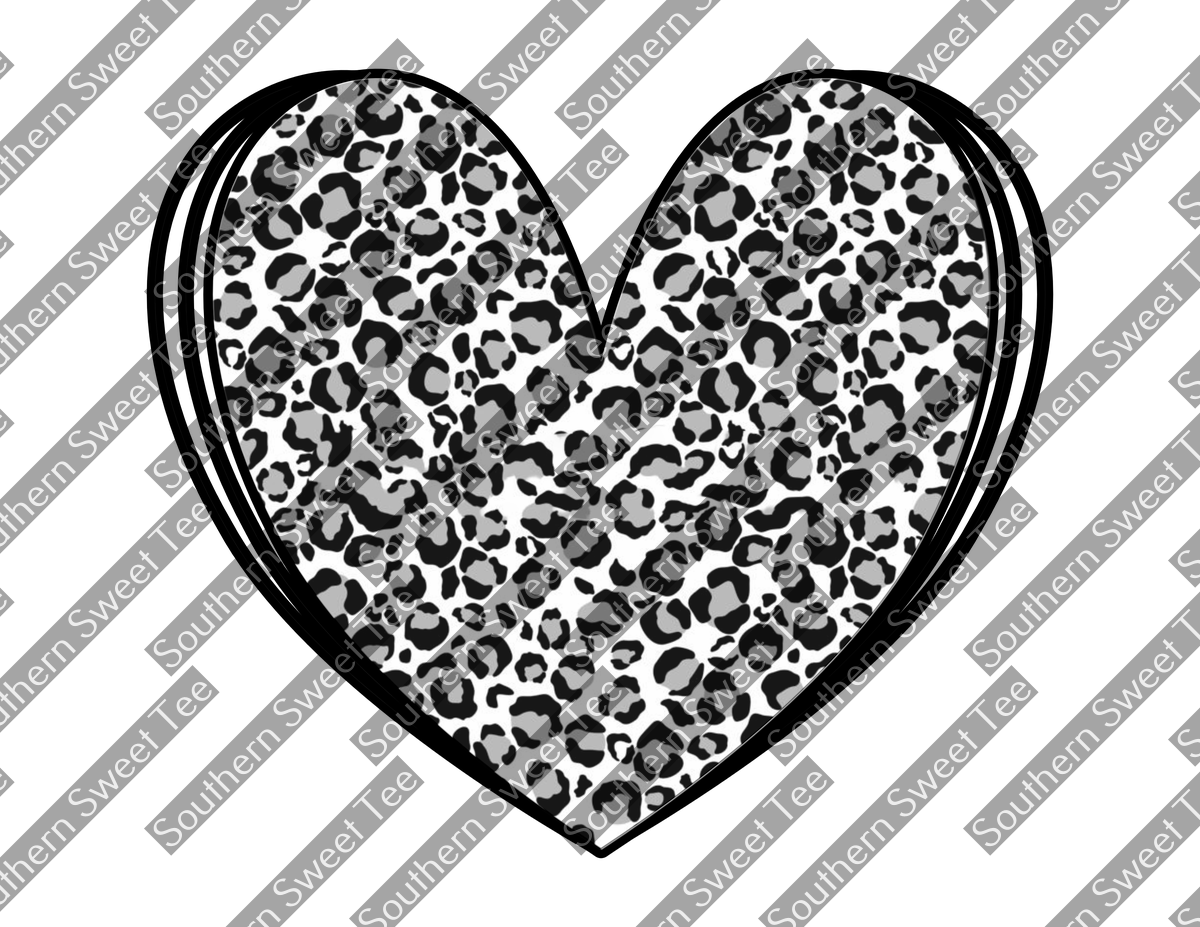 grey leopard heart .bnb