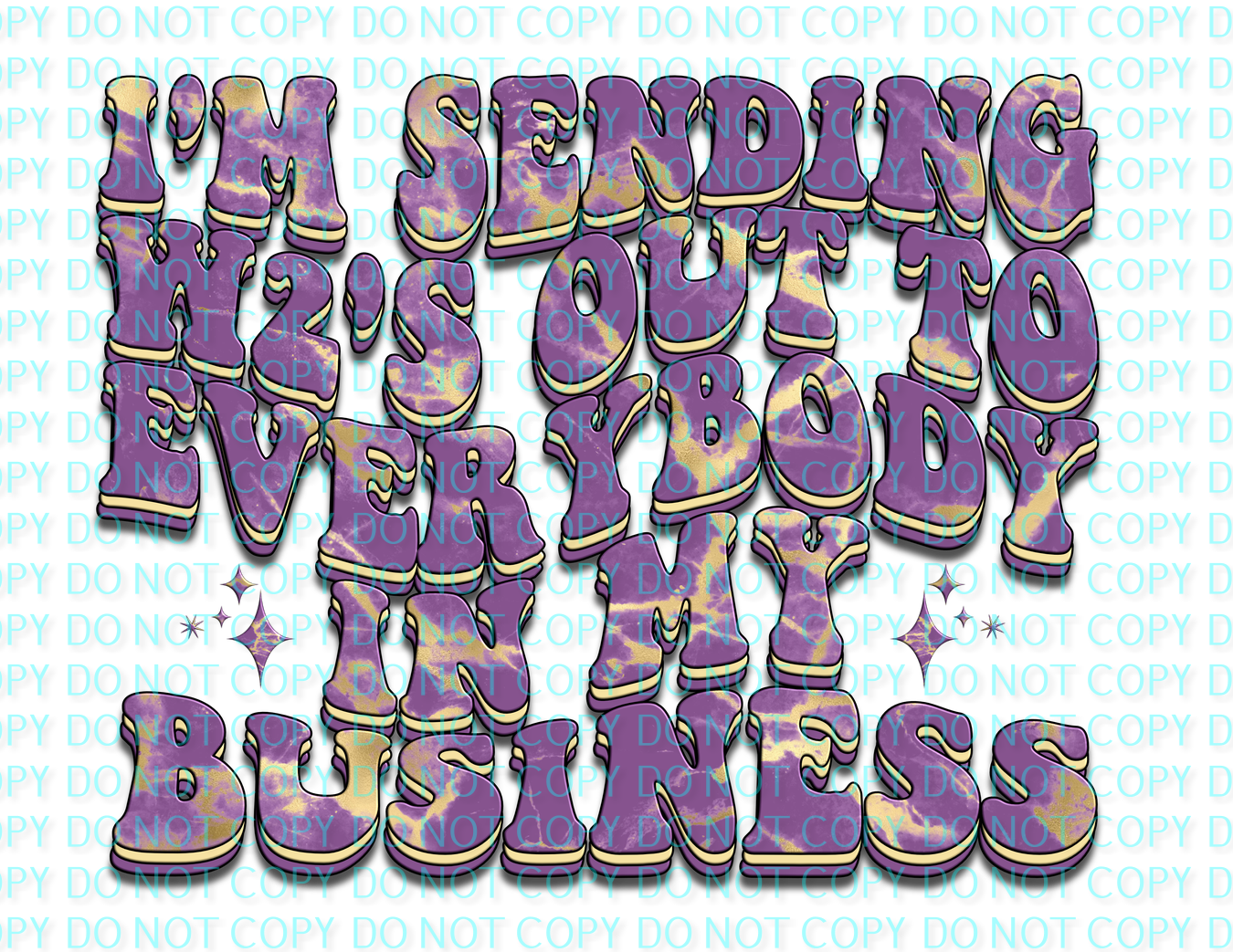 i'm sending w2's purple and gold .bnb