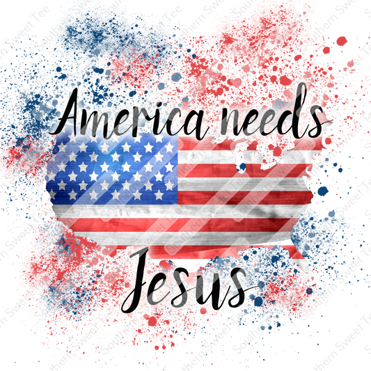 america needs jesus flag .bnb