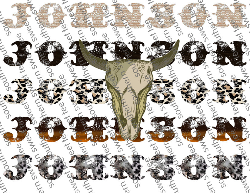 johnsonn cow skull .nas