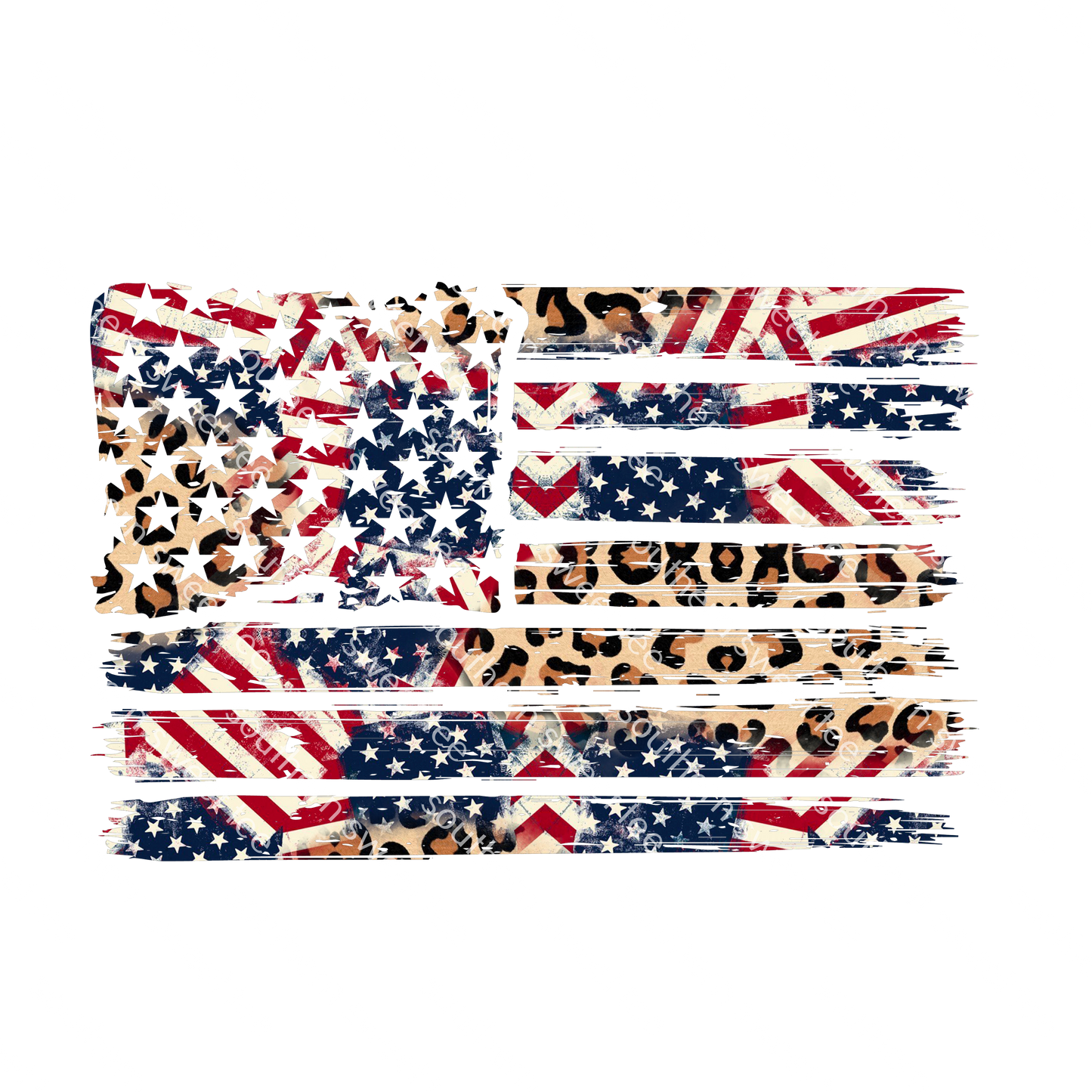 leopard American flag pattern .dtd
