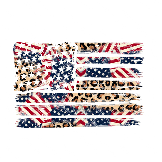 leopard American flag pattern .dtd