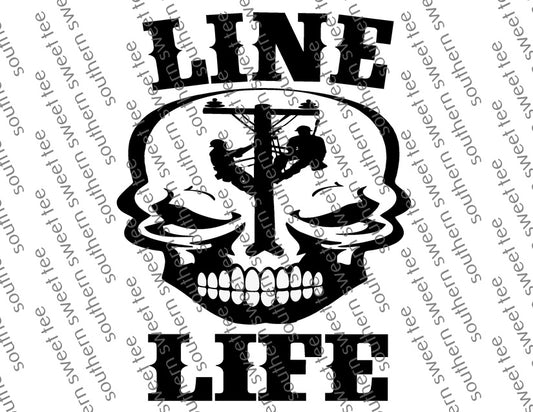 line life skull writing .bnb