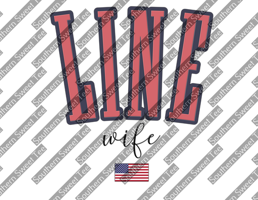 line wife with flag .bnb