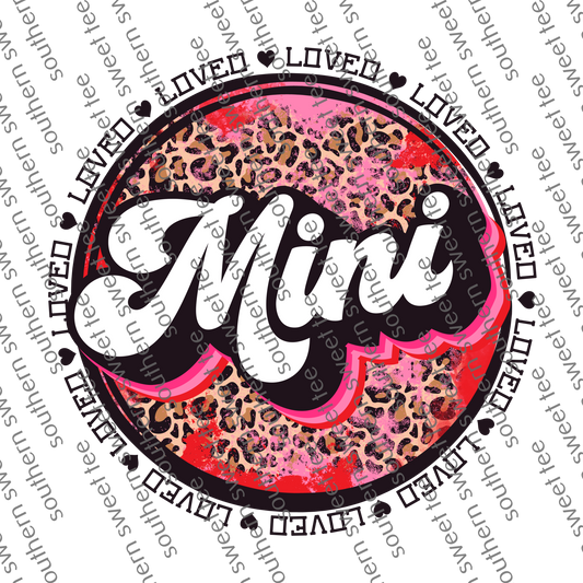 mini red leopard circle .bnb