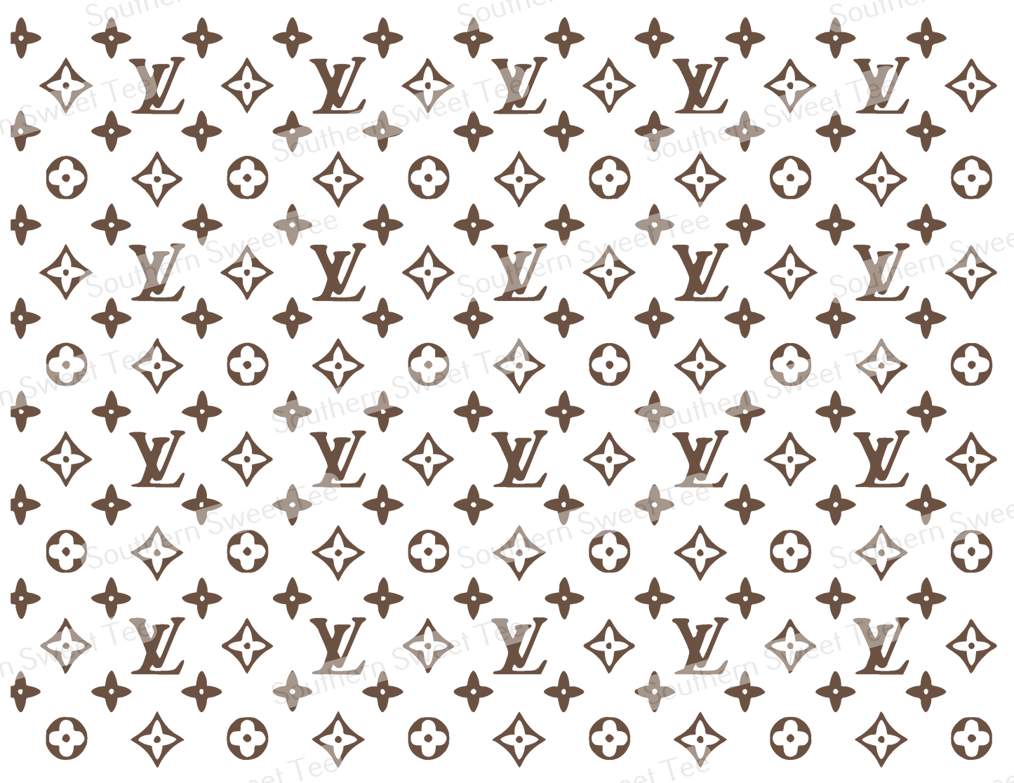 LV Louis Vuitton Checkered Pattern Tumbler