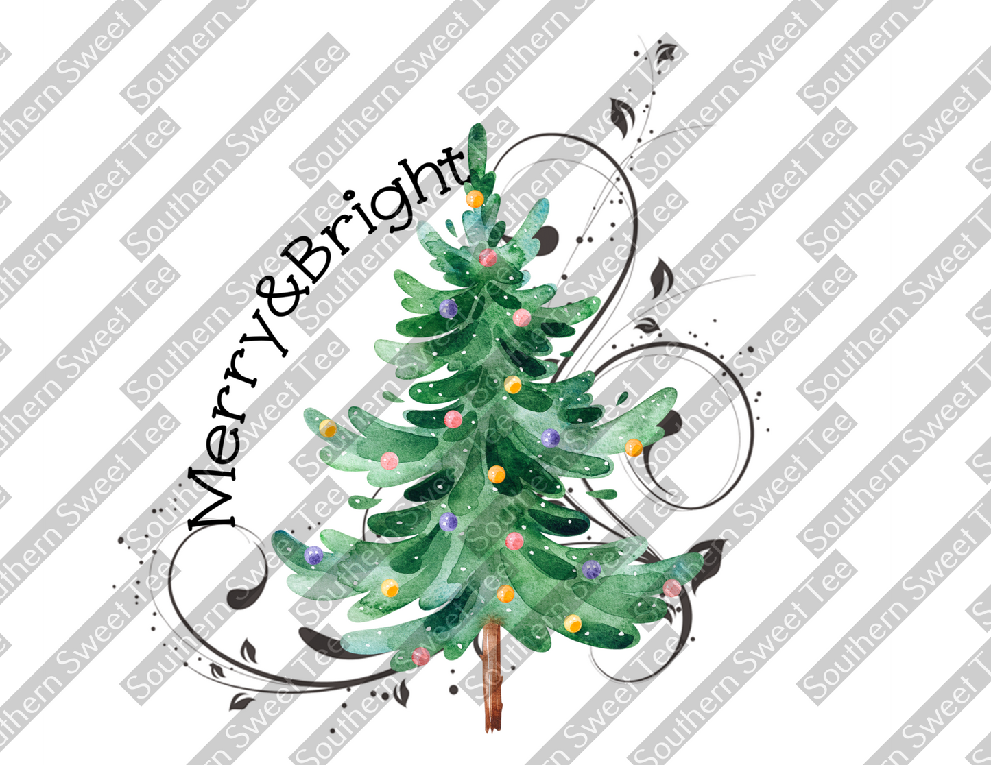 merry and bright tree .bnb