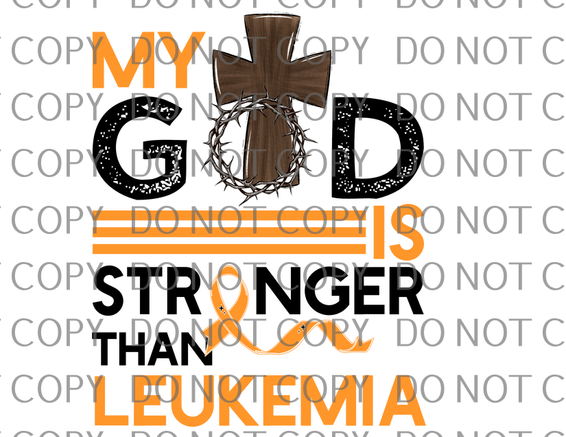 my god is stronger than leukemia .bnb