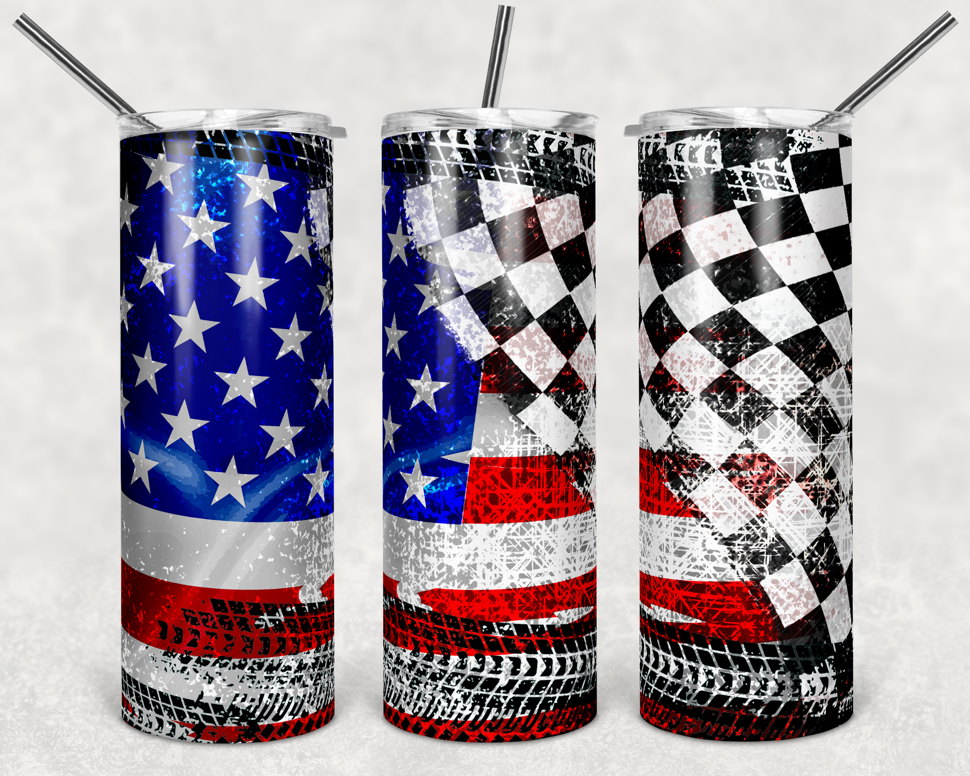 Checkered Flag 20 oz Glow in the Dark Straight Tumbler – Lucky Custom  Boutique LLC