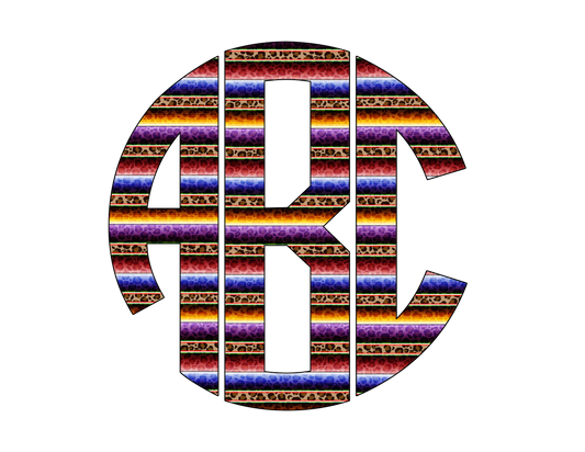 serape monogram .show/font