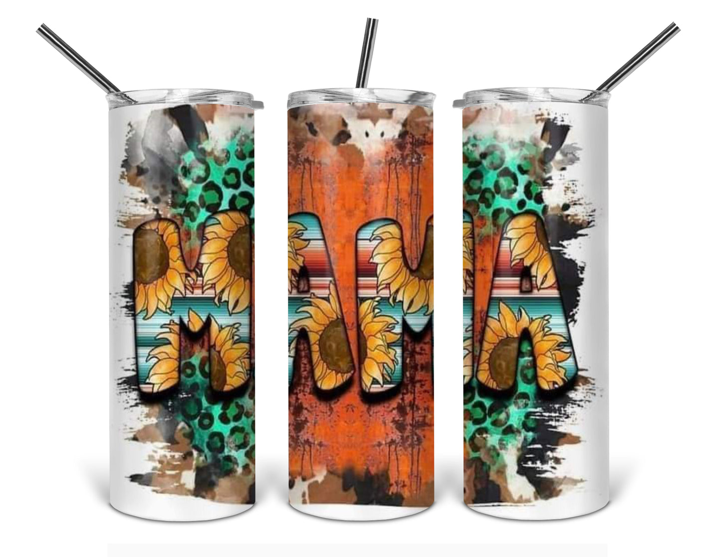 serape sunflower mama 20 oz tumbler .nas