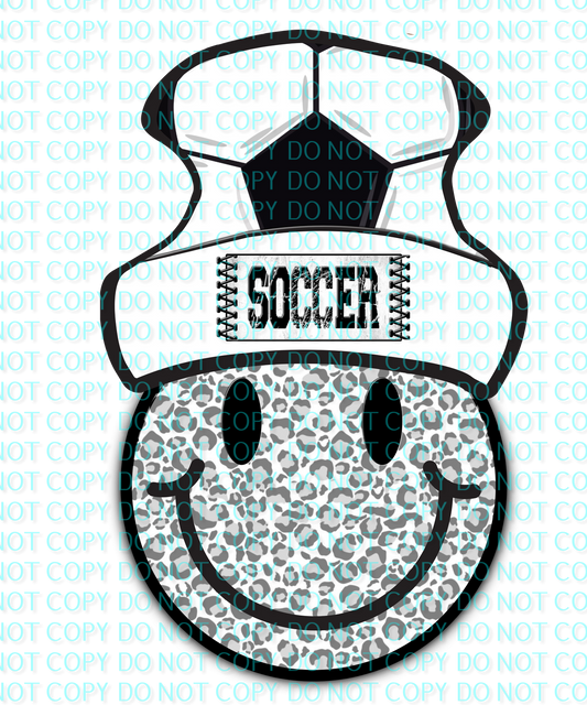 soccer smiley warped hat .bnb