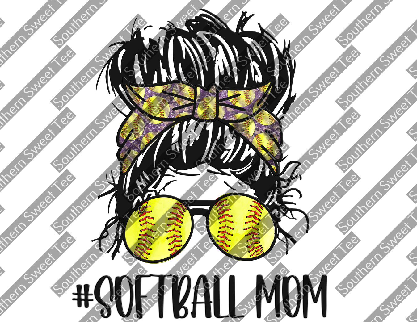 softball mom purple softball head band .bnb