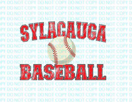 sylacauga baseball grunge .bnb