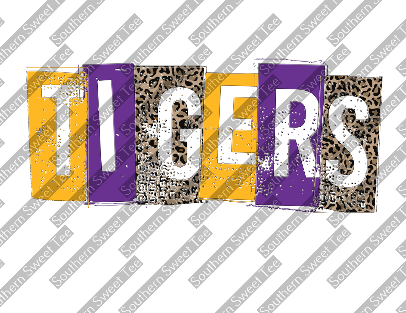 tigers purple and yellow .bnb