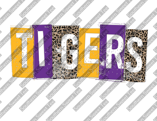 tigers purple and yellow .bnb